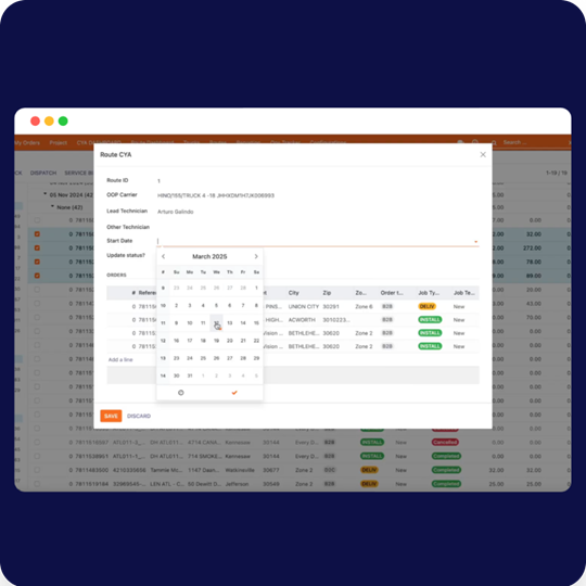FieldCore job workflow and task management